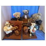 Bear lot - two Bear dioramas, Fluffy from North