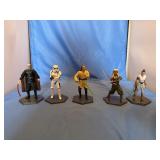 Star Wars Figures Lot - Stormtrooper, Rey, A