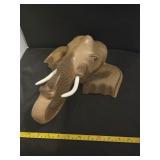 Carved miniature Elephant Head from Thailand.
