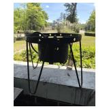 Propane wrought iron cook stand