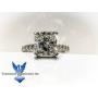 3.01 Carat Diamond Cush F/VS1 Platinum Ring
