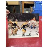 11x14 photo Boston Bruins and Montrï¿½al Canadiens