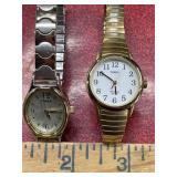 Mixed jewelry lot Timex watches cuff links etc.
