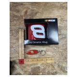 NASCAR mug and keychain