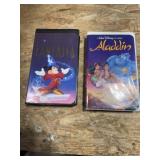 VHS tapes Fantasia in Aladdin, Walt Disney