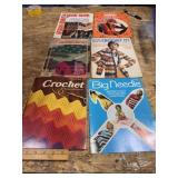 Vintage crochet in book lot