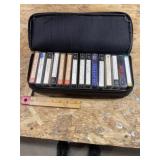 Case with cassette tapes untested