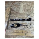 Dale Earnhardt keychain and tire pressure gauge