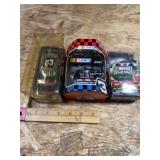 NASCAR figurines, Christmas ornament, etc.