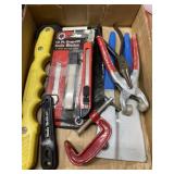 Box lot mixed tools snap-off knife with blades