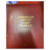 Vintage American artist stamp panels
