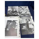 Vintage magazine pages of historic figures