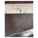 1957 Vintage metal advertising ruler