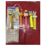 5 vintage PEZ dispensers untested