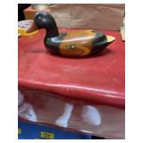 Vintage wooden duck decoy display 9-inch