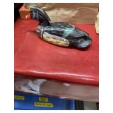 Vintage wooden duck decoy display 11-inch