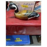 Vintage wooden duck decoy display 14-inch missing