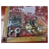 Bag lot of misc hardware pieces, valve, screws,