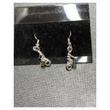 Big lot silver tone dangle seahorse earrings with