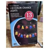 LED color change lights, happy birthday battery