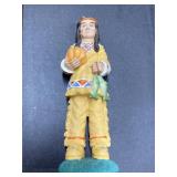 Vintage 8-inch porcelain Native American figurine