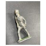 Vintage metal army figurine