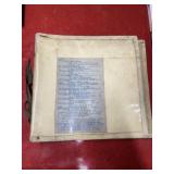 untested Vintage vinyl record holder binder