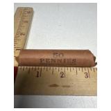 Wheat pennies Estate find rolled unsearched 1940s