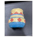 3 resin replica pottery pots Native American theme