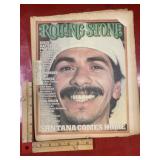 Vintage Rolling Stone magazine Carlos Santana