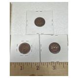 Old coins 1982 Canadian one cent 1968 Canadian