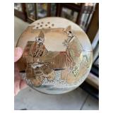 Asian trinket dish made in MACAU 4.5 inch