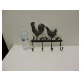 Metal Rooster Coat Hook