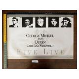 George Michael Queen Five Live Poster