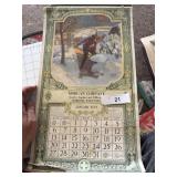 1929 Morgan Company Oshkosh WI Calendar