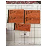 5 Nice Shape CO OP Dairy Coupon Books