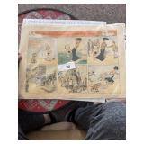 2 Antique Buster Brown Comic Sheets