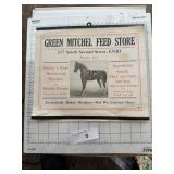 1929 Green Mitchel Feed Store Calendar Enid