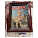 Framed Gene Autry Comic Book