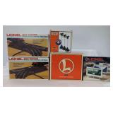 Lionel O27 Gauge Train Accessories Lot - Remote Switches, Bridge, Billboards, Lights