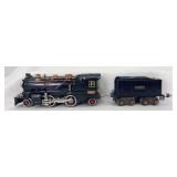 Prewar Lionel O Gauge 262 2-4-2 steam locomotive and 262T eight wheel tender