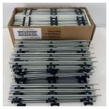 Seventy-two brand new unused sections of Menards O Gauge straight track, some in original box