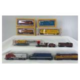 Group of Mantua/Tyco, AHM, Life-Like, Bachmann HO scale steam, diesel, freight w/some in box