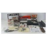 Modern Lionel O Gauge layout and track accessories 2214, 12863, 12020, 2283 and More many in original boxes