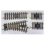 Two LGB G Scale 1015 U, right hand turnout switch, more
