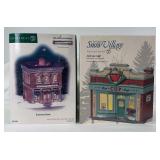 Dept. 56 56.56667 Drummond Bank & 808946 red cup cafe, new in original boxes
