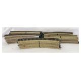 Marklin HO Gauge twenty sections of 5120 1/1 curved, fourteen sections of 5200 1/1 curved M track
