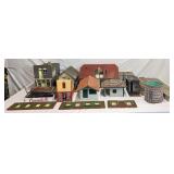 Group of G Scale layout buildings and structures for indoor/outdoor