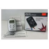Group of three Micro-Mark 84708 digital pull meters and Horizon 20W 2.0A Ni-MH peak charger