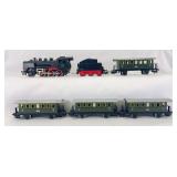 Marklin HO Gauge 24 058 2-6-0 steam loco, FM 809 tender, three 2nd class coaches, 2nd class Boll Goppingen